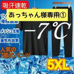 セットアップ　5XL　冷感　吸汗速乾　涼しい　Tシャツ　パンツ