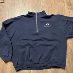 MOSSY OAK ハーフジップスウェット L ネイビー