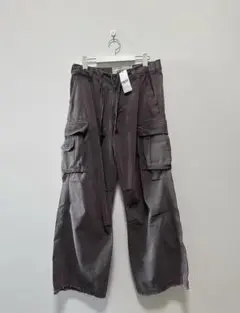 新品 ERL Classic Cargo Pants Woven Black S