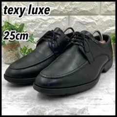 【人気】アシックス texcy luxe Uチップ ビジネスシューズ 25