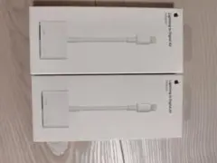 純正Lightning to Digital AV Adapter 2個セット