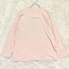 n6265 美品✨ロングスリーブTシャツ S プリント 英字 コットン100%