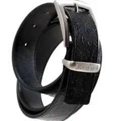 KENFORD EMBOSSED LEATHER BELT PAISLEY