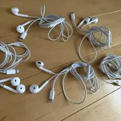 apple 純正　iPhone 有線イヤホン　lightning5つ