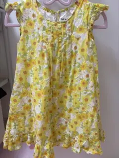 スラップスリップ　SLAP SLIP ひまわりワンピース　110 美品