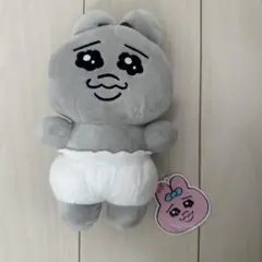 おぱんちゅうさぎ モノクロ 黒 ぬいぐるみ