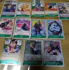 緑　12種18枚　受け継がれる意志　ロロノア・ゾロ　トラファンガー・ロー