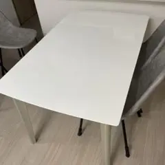 ダイニングテーブル　単品　白　艶有り　120×75cm