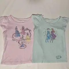 UNIQLO Tシャツ 2枚セット　ディズニープリンセス　アナと雪の女王　110