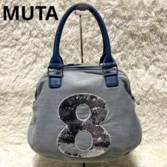 MUTA ムータ トートバッグ デニム スパンコール ブルー