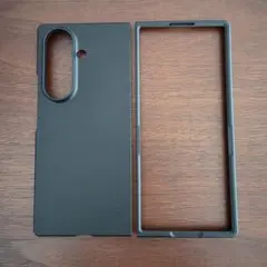 【Galaxy Z Fold7】ブラック マットケース 2ピースデザイン