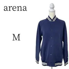 ★美品 arena アリーナ ネイビー、白 スタジャン M