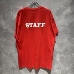 【送料無料】USA 古着 GILDAN ギルダン STAFF プリント Tシャツ
