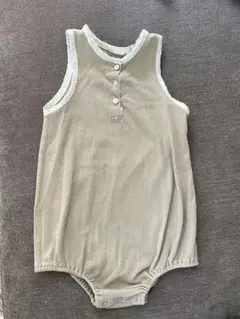 ベージュ ロンパース 90cm (18-24m)