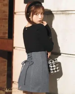 【新品未使用・タグ付き】♡ミシェルマカロン くびれ美脚ウールスカート♡