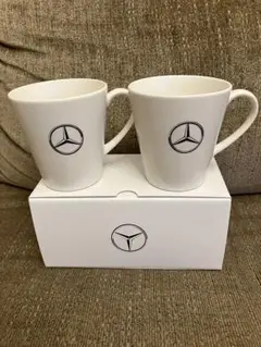 メルセデスベンツ　ホワイトマグカップ　ペア