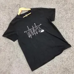 良品★グラフィックTシャツ 半袖 ユニセックス シンプル コットン 黒 XL