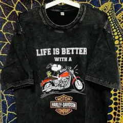 Harley-Davidson スヌーピー 半袖 Tシャツ 新品 XL 2XL