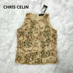 CHRIS CELIN　クリスセリーン　ビーズ刺繍トップス　　　　 ノースリーブ