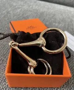 HERMES エルメス スカーフリング モールドゥ モール2 ゴールド