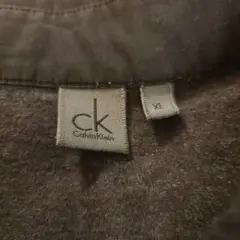 Calvin Klein ダークグレー ポロシャツ XL