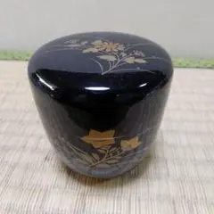 茶道具  草花蒔絵  中棗   山中塗   耕峰  作 茶道具 草花蒔絵 中棗 山中塗 耕峰 作