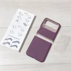 ❤️1点限り❤️Galaxy Z Flip4 ケース バーガンディ シリコン