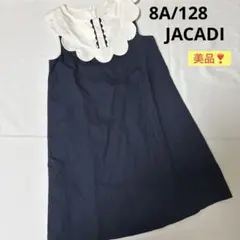 JACADI ネイビー ワンピース 8A