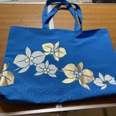 着物リメイク大型バッグ