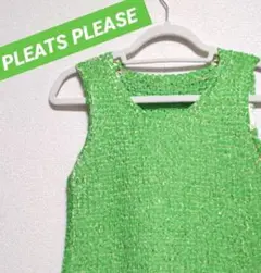 PLEATS PLEASE プリーツプリーズ 袖なしブラウス イッセイミヤケ