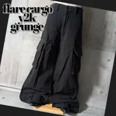 y2k opium flare cargo pants archive 鬼フレア
