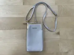 スマホショルダーバッグ ライトグレー