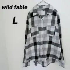 送料込❤wild fable【L】 チェック柄 長袖シャツ
