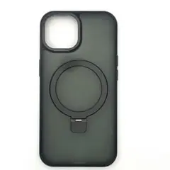 新品 高級 iPhone15用 リングスタンド付きマグネットスマホケース