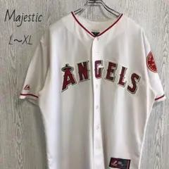 Majestic☆マジェスティック☆エンジェルス刺繍　半袖シャツ　ユニフォーム