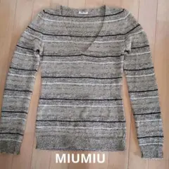 MIUMIU長袖セーターゴールド