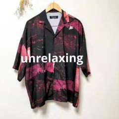 unrelaxing アンリラクシング ビッグシルエット シャツ 総柄 お洒落