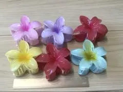 【匿名配送】ハイビスカス ヘアクリップ 7cm