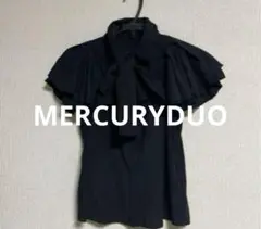 MERCURYDUO マーキュリーデュオ　ブラウス ブラック フリルシャツ