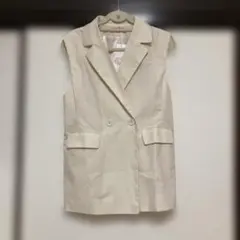 BONBIS テーラードジレベスト　サイズF アイボリー
