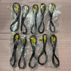 ① RCAケーブル 10本 1m 黄色 映像ケーブル 新品 アルパイン