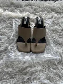 ZARA ベージュ サンダル 36