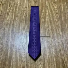 紫 ダイヤモンドパターン ネクタイ
