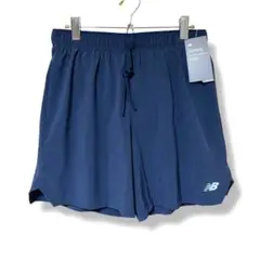 新品 ニューバランス 吸水速乾/伸縮/通気/軽量 RC Short7 紺色 L