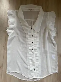 Jayro white ジャイロホワイト　シフォンブラウス　M
