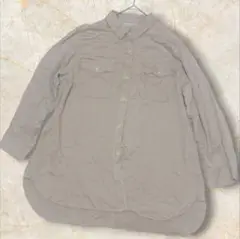 【アルファベッツアルファベット】長袖シャツ　キレカジ　オーバーサイズ　ゆったり