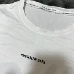 【送料込み】CALVIN KLEIN JEANS ホワイト Tシャツ　S