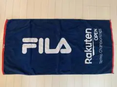 FILA Rakuten Open 楽天オープン バスタオル ネイビー グレー