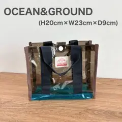 【美品】オーシャンアンドグラウンド ミニプールBAG ビニールバッグ