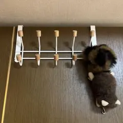 壁掛けフックラック 8フック
